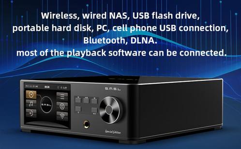 DLNA AirPlay Hiby Link-audiospeler, USB/optisch/coaxiaal, Audio, Tv en Foto, Versterkers en Ontvangers, Nieuw, Overige merken