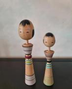 Heel mooi kokeshi paartje in de stijl van Igochi Saturu, Antiek en Kunst, Kunst | Beelden en Houtsnijwerken, Verzenden