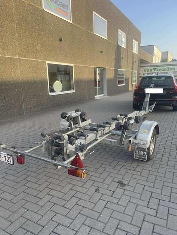 RIBA geremde boottrailer - 1400 kg - kanteltrailer beschikbaar voor biedingen