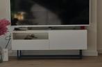 Modern wit tv meubel 120cm, Huis en Inrichting, Kasten |Televisiemeubels, Ophalen, 100 tot 150 cm, Zo goed als nieuw, Minder dan 100 cm