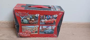 Puzzel 4 in 1 Disney Cars 12st, 16st, 20st en 24st 4+  beschikbaar voor biedingen