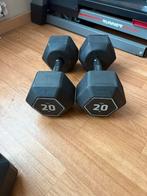 2 dumbells 20kg st, Sport en Fitness, Ophalen, Zo goed als nieuw