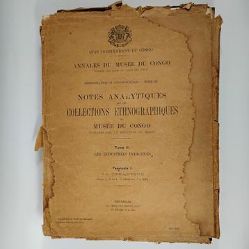 Archief van het Congo-museum, Annales 1911 beschikbaar voor biedingen