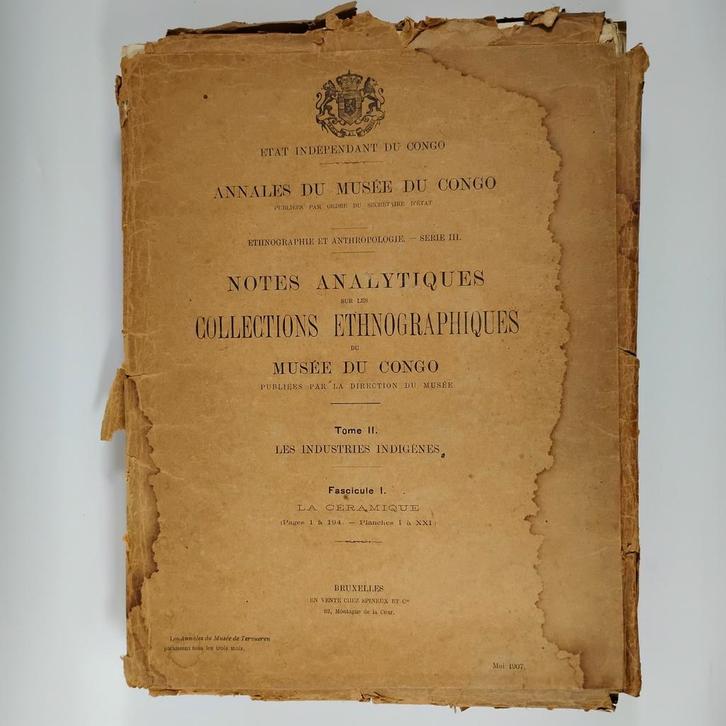 Archief van het Congo-museum, Annales 1911, Antiek en Kunst, Antiek | Boeken en Manuscripten, Ophalen of Verzenden