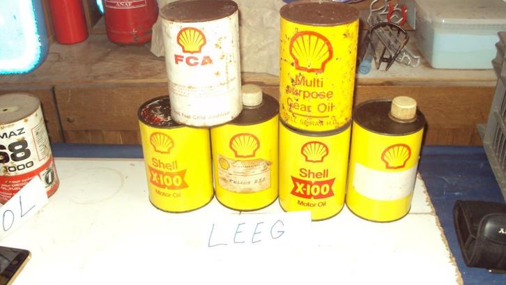 olieblik, Verzamelen, Blikken, Gebruikt, Overige, Ophalen of Verzenden