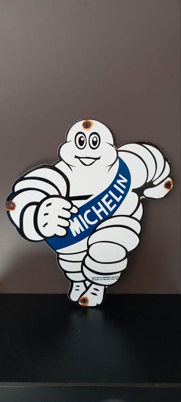 Oud geëmailleerd Michelin-bord 1954 beschikbaar voor biedingen