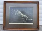 Gravure la messagere du diable de Félicien rops, Antiek en Kunst, Kunst | Etsen en Gravures, Ophalen of Verzenden