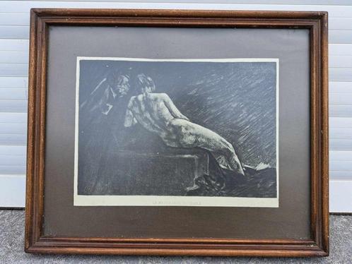 Gravure la messagere du diable de Félicien rops, Antiek en Kunst, Kunst | Etsen en Gravures, Ophalen of Verzenden