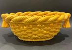 Mand geweven keramiek Portugees Berardos fruitschaal, Ophalen of Verzenden