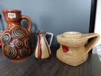 3 vases et bougeoirs vintage Bay design + miniature W-Allema, Enlèvement ou Envoi