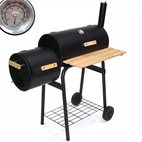 BBQ Houtskool Smoker Grill Rookoven Barbecue Roker Wagen, Tuin en Terras, Houtskoolbarbecues, Nieuw, Ophalen of Verzenden