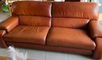 Lederen salon. 3-zit 220 x 90 x 90 cm/2-zit 165 x 90 x 90 c, Enlèvement, Utilisé
