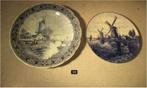 2 Prachtige oude Delfts Blauwe Borden, Antiek en Kunst, Antiek | Keramiek en Aardewerk, Ophalen of Verzenden