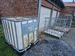 Lot de 2 cages et 1 cubi 1000L IBC pour 60€, Enlèvement, Bois