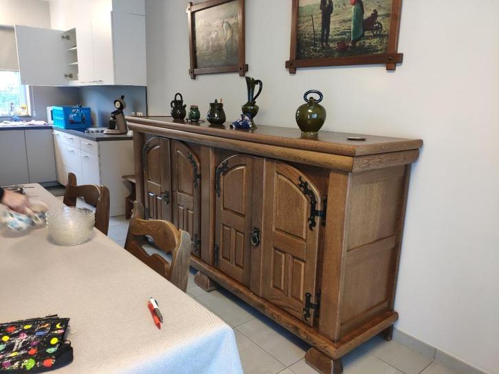 Eiken eetkamer, Huis en Inrichting, Kasten | Overige, Gebruikt, Ophalen