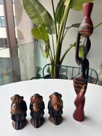 Houten beeldjes uit Senegal, Verzamelen, Ophalen, Zo goed als nieuw