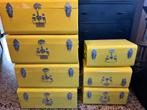 Boîtiers de rangement en métal jaune, Maison & Meubles, Accessoires pour la Maison | Coffres, Comme neuf, Moins de 50 cm, Enlèvement