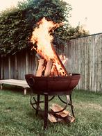 Luxe handgemaakte voor schaal barbecue Kadai, Jardin & Terrasse, Paniers de feu, Comme neuf, Enlèvement
