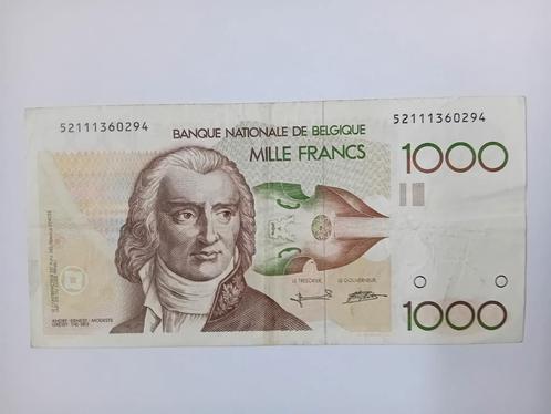 1000 frank 1980-1996 TB, Postzegels en Munten, Bankbiljetten | België, Ophalen of Verzenden