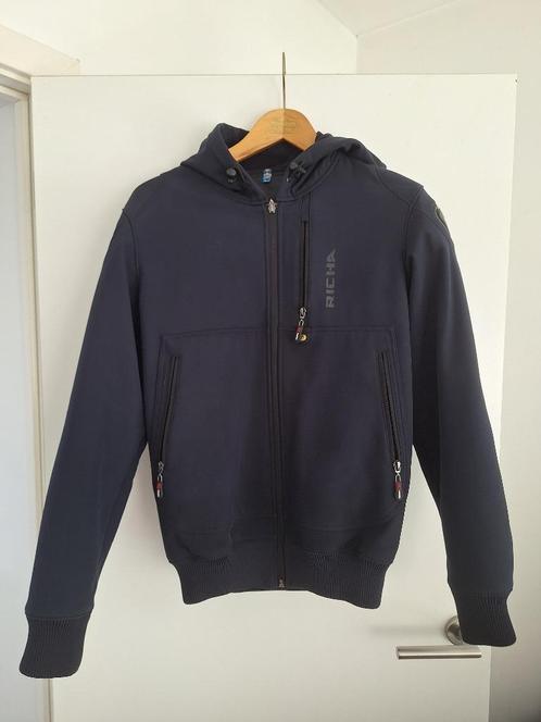 Richa Atom Hoodie blauw - Maat medium, Motoren, Kleding | Motorkleding, Jas | textiel, Heren, Tweedehands, Ophalen of Verzenden