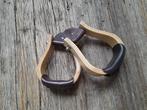 Houten western stijgbeugels met leder NIEUW, Dieren en Toebehoren, Ophalen of Verzenden, Nieuw, Western