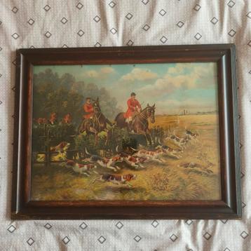 Jachttafereel - print met kader (#5) beschikbaar voor biedingen