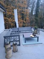 Loungeset met grijze kussens, Tuin en Terras, Ophalen, Loungeset