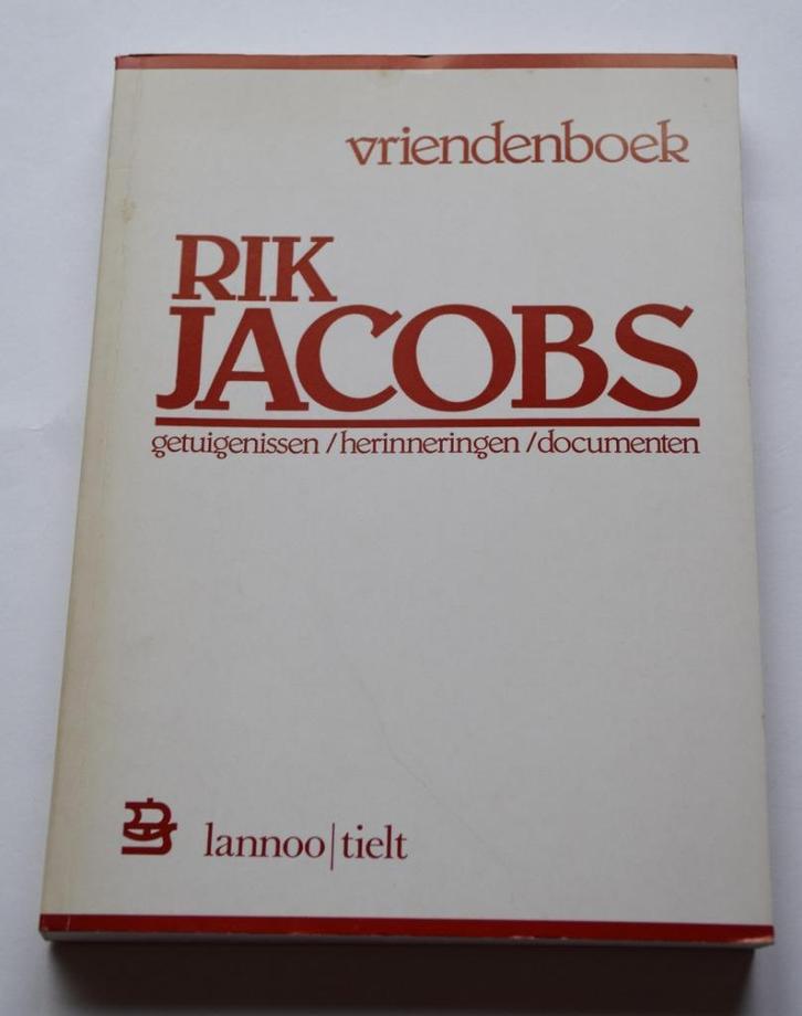 VRIENDENBOEK RIK JACOBS theater 1982, Boeken, Kunst en Cultuur | Dans en Theater, Gelezen, Toneel, Ophalen of Verzenden