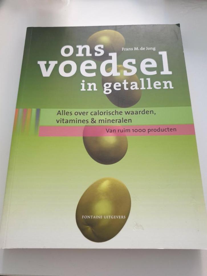 F.M. de Jong - Ons voedsel in getallen, Boeken, Wetenschap, Zo goed als nieuw, Ophalen of Verzenden