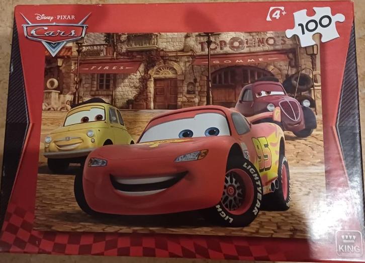 Cars puzzel (100 stukjes), Kinderen en Baby's, Speelgoed | Kinderpuzzels, Zo goed als nieuw, 4 tot 6 jaar, Meer dan 50 stukjes