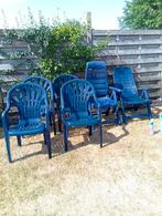 6 tuinstoelen waarvan twee met beweegbare rugleuning, Tuin en Terras, Ophalen, Zo goed als nieuw