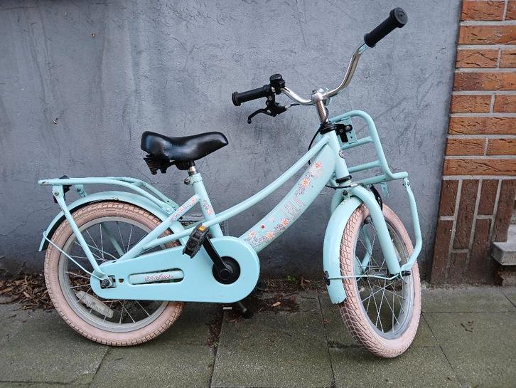 Ijzersterke kinderfiets mint/roze met bloemen meisje 20 inch, Fietsen en Brommers, Fietsen | Kinderfietsjes, Gebruikt, 20 inch of meer