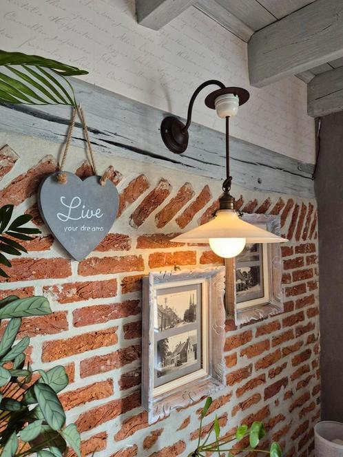 Exclusieve set maatwerk wandlampen (2st)., Huis en Inrichting, Lampen | Wandlampen, Glas, Metaal, Ophalen of Verzenden