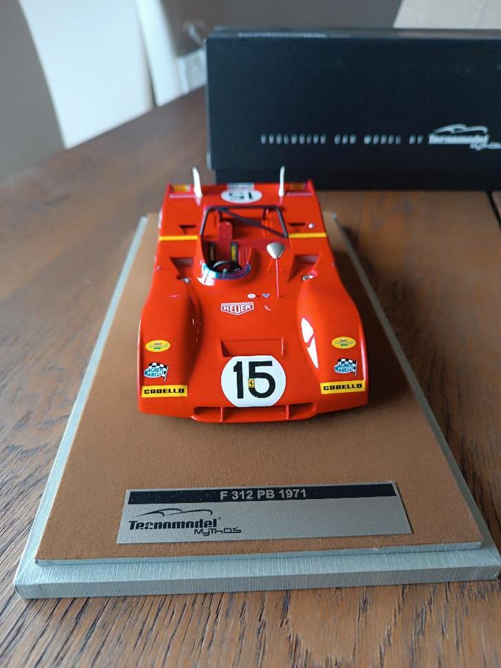Ferrari 312 PB #15 TECNOMODEL 1:18, Hobby en Vrije tijd, Modelauto's | 1:18, Zo goed als nieuw, Auto, Overige merken, Ophalen of Verzenden