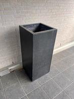Hoge plantenbak zwart kunststof, Tuin, Steen, Gebruikt, Ophalen of Verzenden
