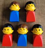 Lego: 5 oude figuurtjes - reeks Lego Basic, Ophalen of Verzenden, Gebruikt, Losse stenen, Lego
