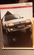 PEUGEOT 205 gti brochure, Ophalen of Verzenden, Zo goed als nieuw, Peugeot