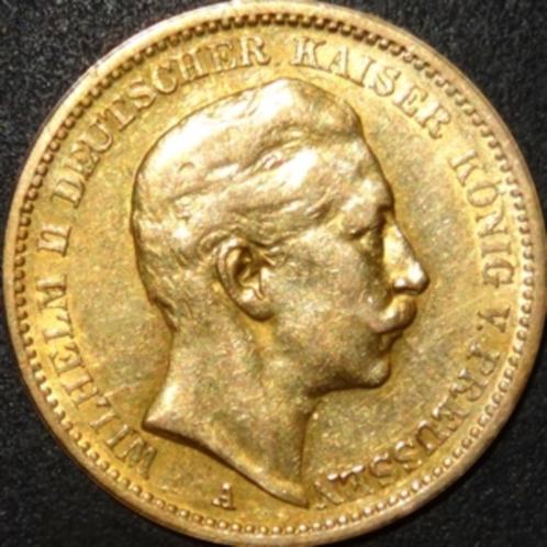 Goud - Duitsland - 20 Mark - Wilhelm II - 1888, Postzegels en Munten, Munten | Europa | Niet-Euromunten, Losse munt, Duitsland