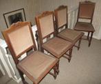 4 belles chaises anciennes en bois, Antiquités & Art, Enlèvement ou Envoi