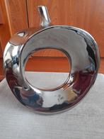 Moderne Peri glass keramische appelsculptuur zilverkleurig, Huis en Inrichting, Ophalen of Verzenden