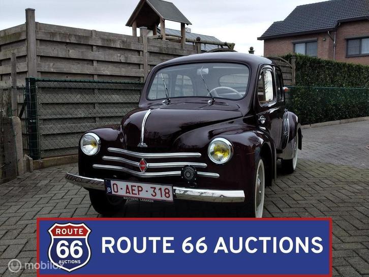Renault 4CV | 1961 | Route 66 Auctions, Auto's, Oldtimers, Bedrijf, Te koop, Renault, Benzine, Overige carrosserie, Handgeschakeld