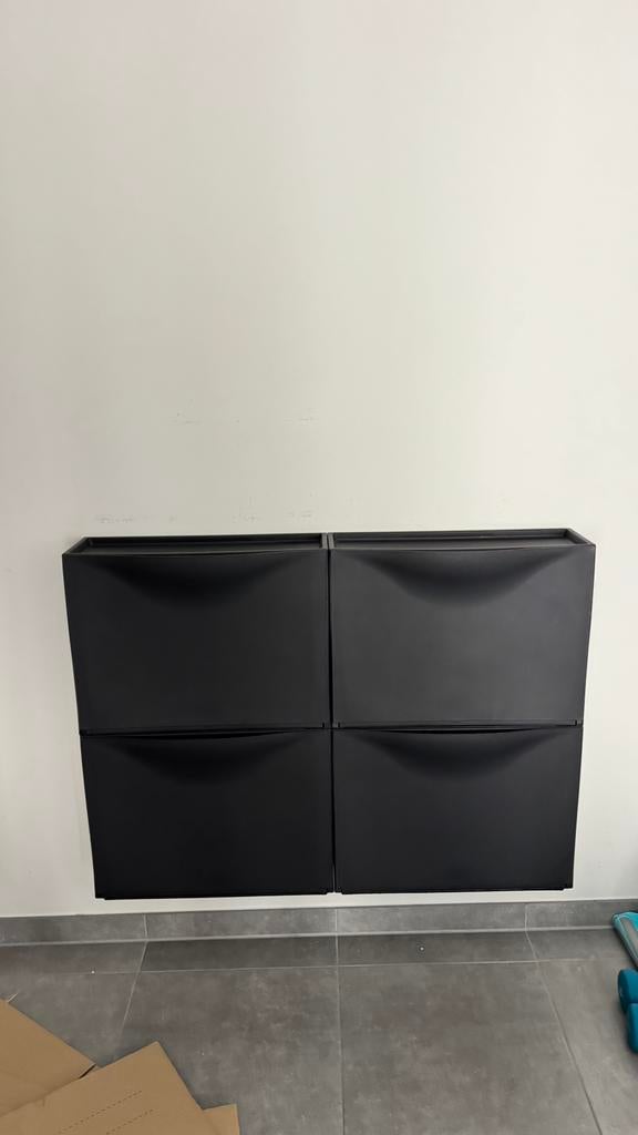 4 rangements à chaussures murales, Maison & Meubles, Armoires | Armoires à chaussures, Enlèvement ou Envoi, Comme neuf