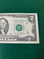2 dollars USA 1995 jaar, Postzegels en Munten, Bankbiljetten | Amerika, Ophalen of Verzenden, Noord-Amerika, Los biljet