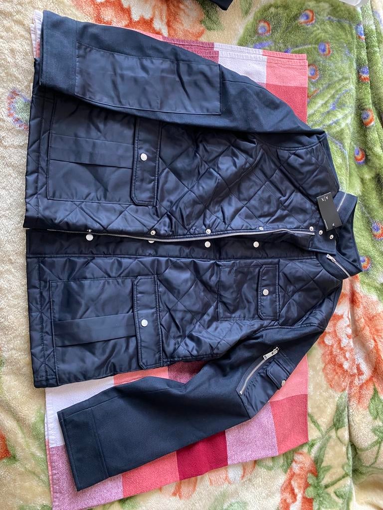 Armani Exchange marineblauwe jas maat XXL, Kleding | Heren, Jassen | Winter, Ophalen of Verzenden, Nieuw