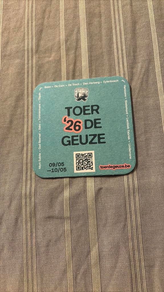 Bierviltje toer de geuze, Verzamelen, Ophalen, Nieuw, Viltje(s), Overige merken