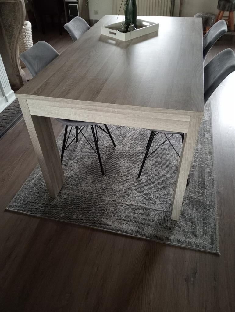 Eettafel grijs, Ophalen, Gebruikt, Vierkant, 50 tot 100 cm