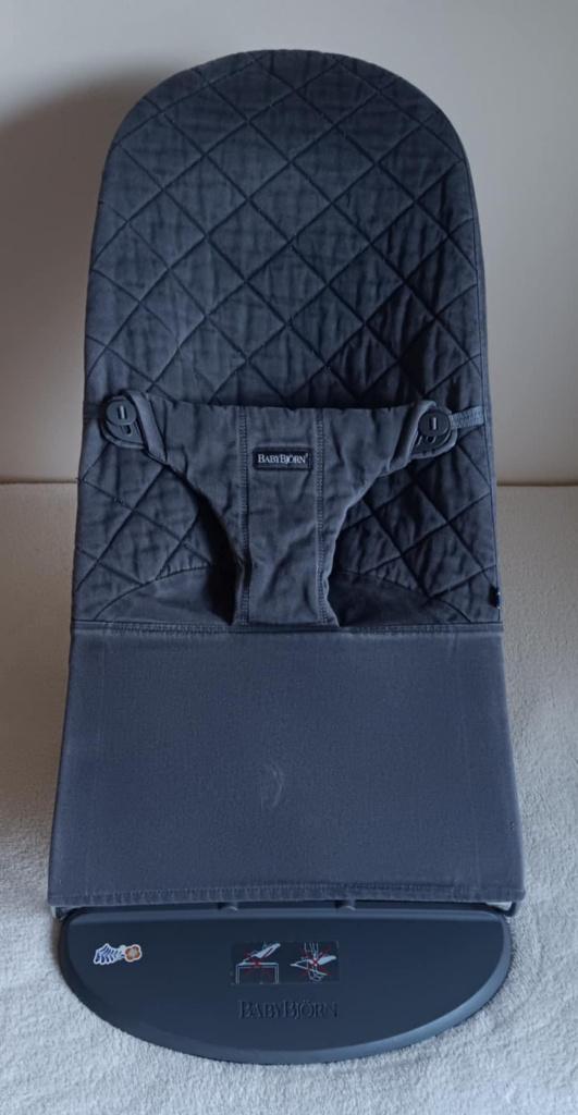 Babybjorn wipstoel grijs gewafeld, Kinderen en Baby's, Wipstoeltjes, Gebruikt, Wipstoel, Ophalen