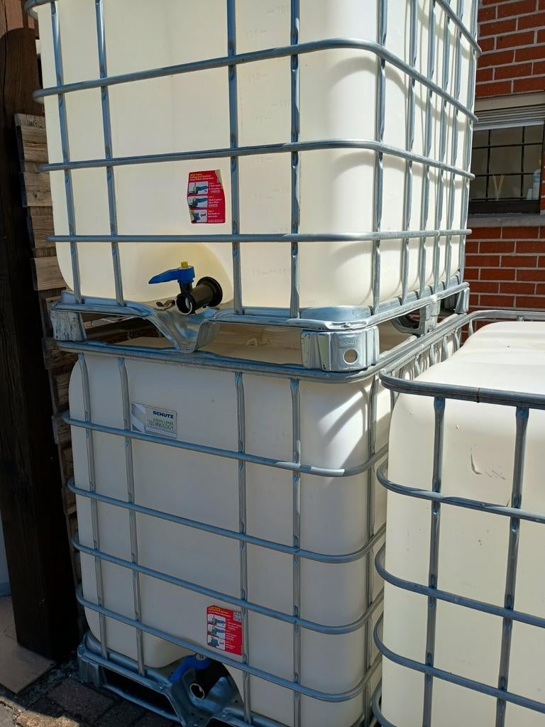 Ibc container 1000 liters, Ophalen