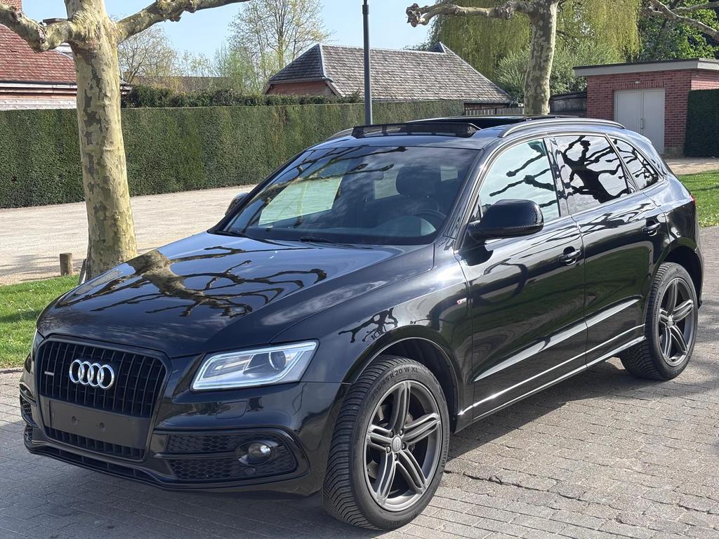 Audi Q5 2.0 TDI Quattro S-Line 190 CV Boîte auto Euro6, Autos, Audi, Entreprise, Q5, Hayon arrière électrique, Automatique, Noir