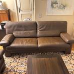 lederen zetels DURLET 3 zit bruin, Ophalen, Gebruikt
